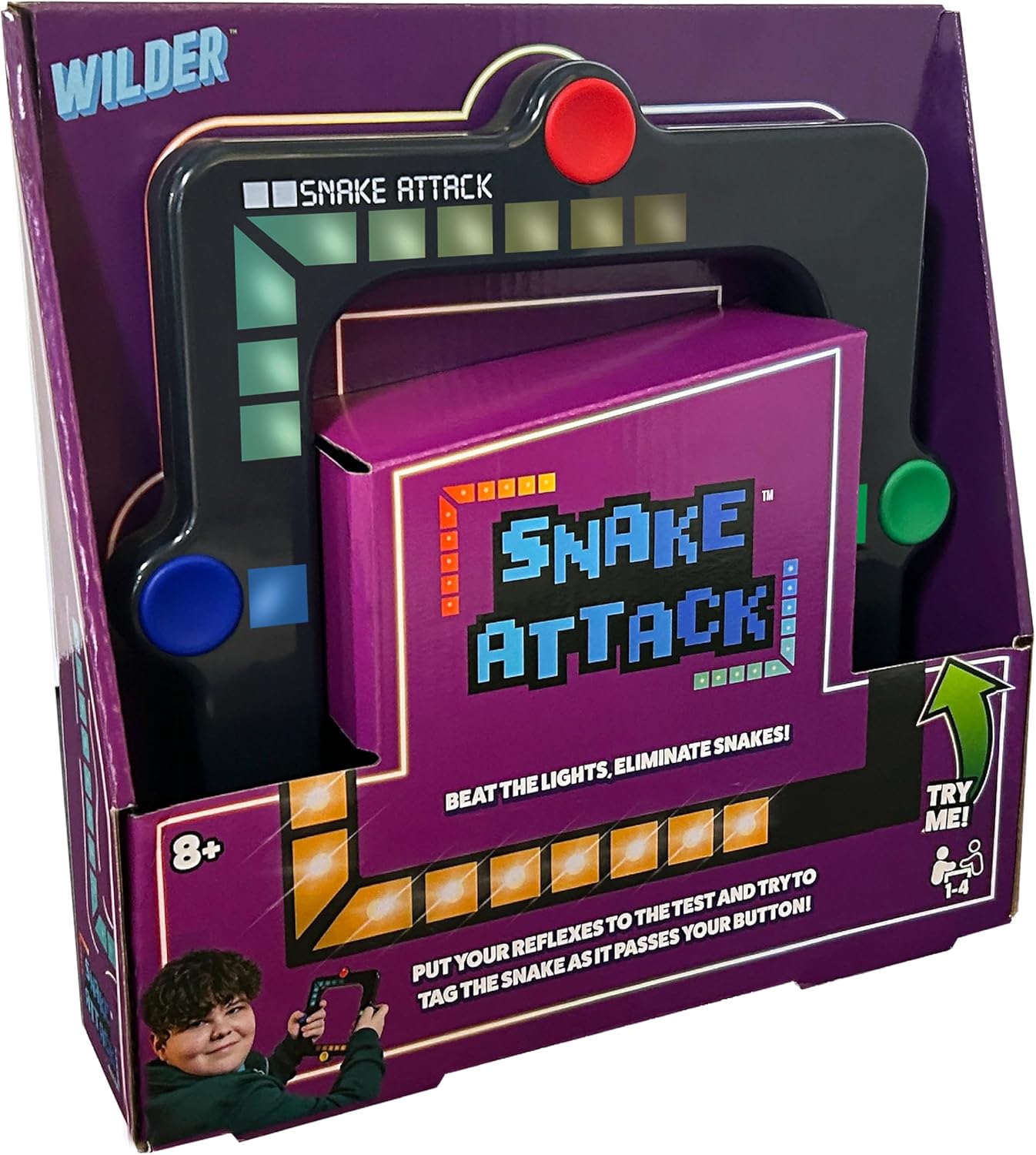 Snake Attack - Handheld Electronic Light up Game