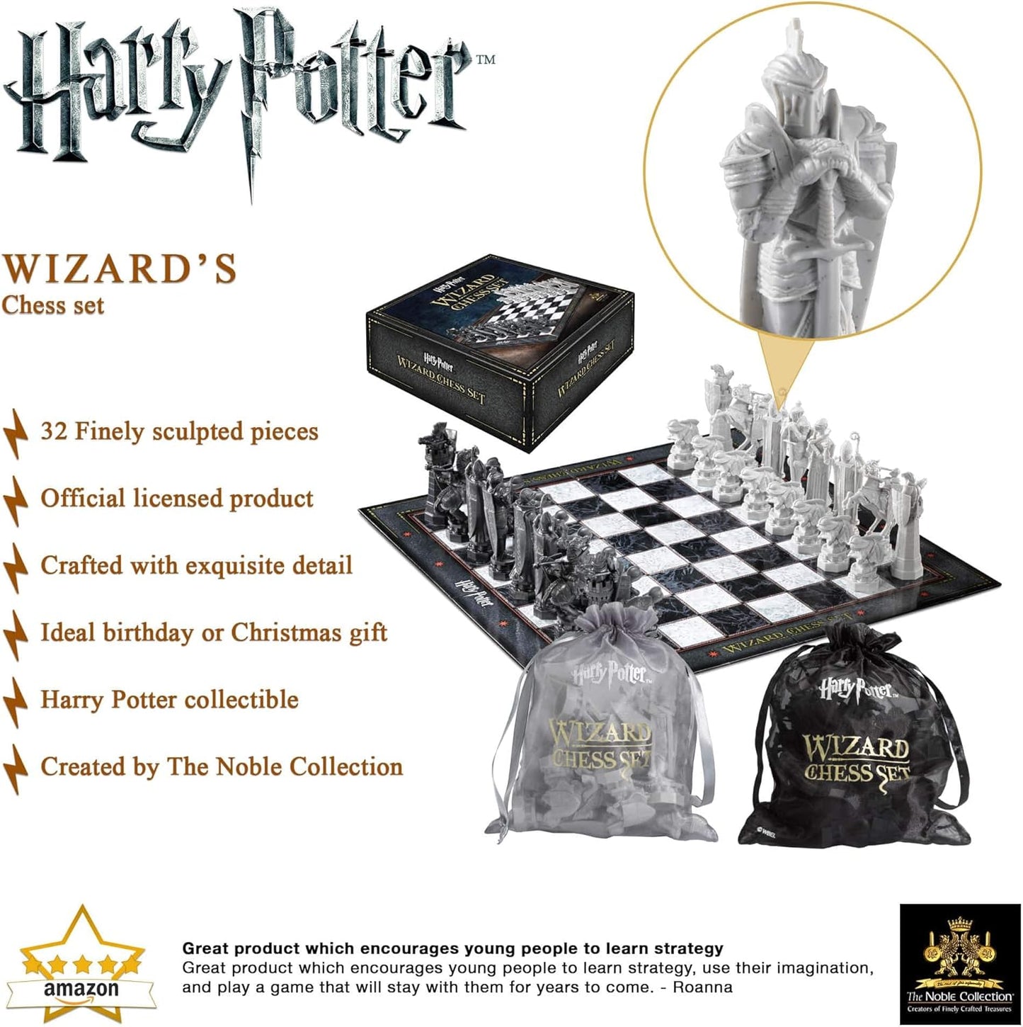 The Noble Collection Harry Potter Wizard Chess Set