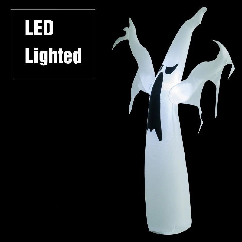Inflatable Halloween Scary Ghost Outdoor Decoration w/ LED Lights 1.2M