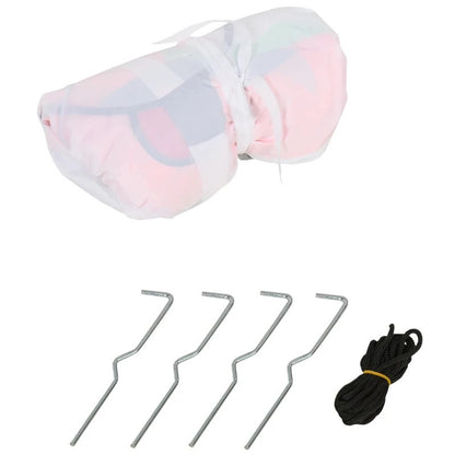 Halloween 1.2m LED Outdoor Inflatable Decoration - Ghost w/ Pumpkin Lantern