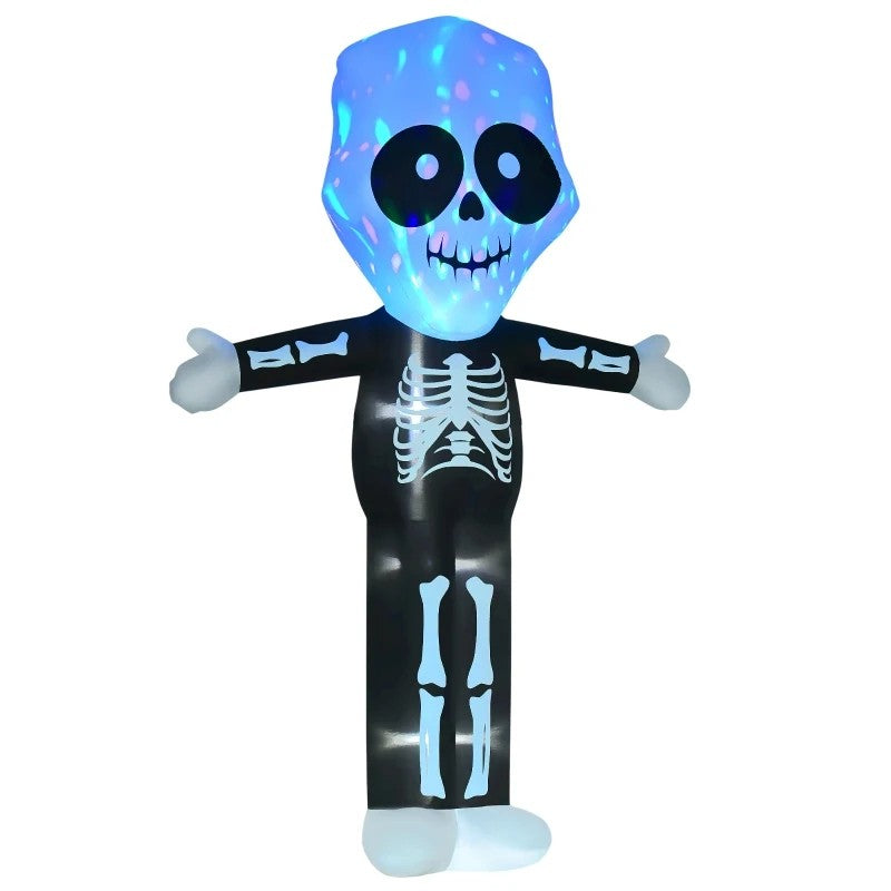 3m Halloween Inflatable Skeleton Ghost Decoration Lighted for Indoor Outdoor