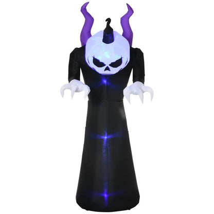 7ft Inflatable Halloween Ghost with Horns