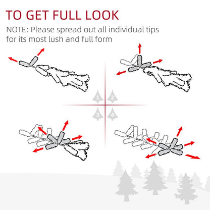 6FT Artificial Pine Pencil Slim Tall Christmas Tree with 390 Branch Tips Xmas Holiday Décor with Stand White