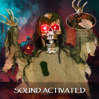Animated Zombie Halloween Decoration - 60cm