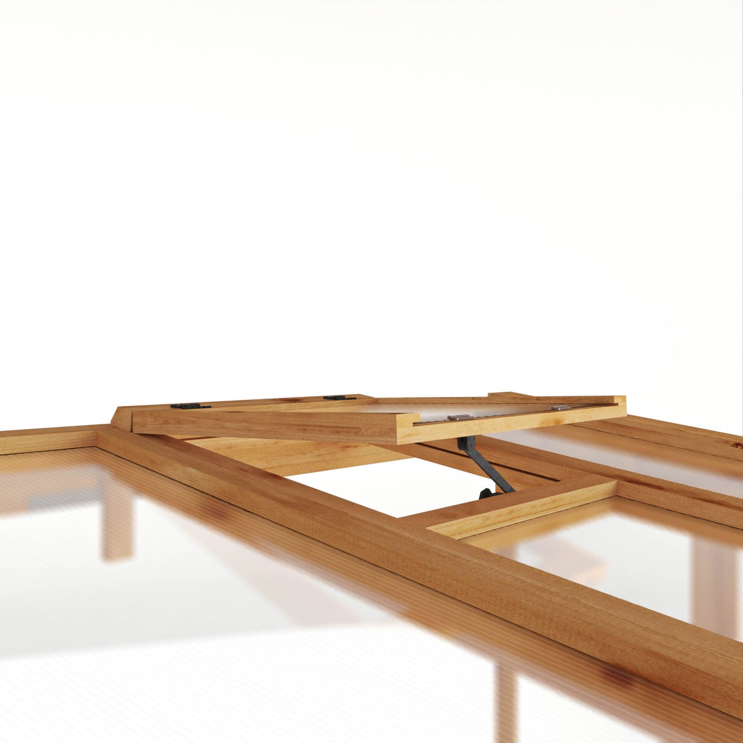 Mercia Woodsman 8' 2" x 3' 11" Pent Lean-to Greenhouse - Premium Dip Treated Shiplap- Polycarbonate Windows