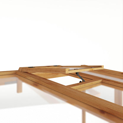 Mercia Woodsman 8' 2" x 3' 11" Pent Lean-to Greenhouse - Premium Dip Treated Shiplap- Polycarbonate Windows