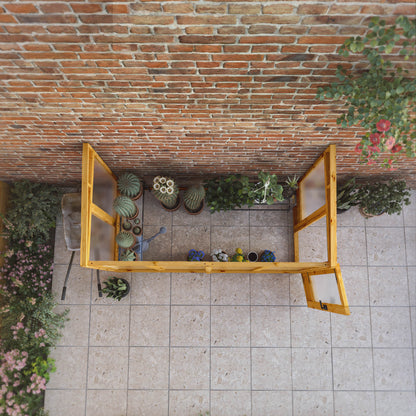 Mercia Woodsman 8' 2" x 3' 11" Pent Lean-to Greenhouse - Premium Dip Treated Shiplap- Polycarbonate Windows