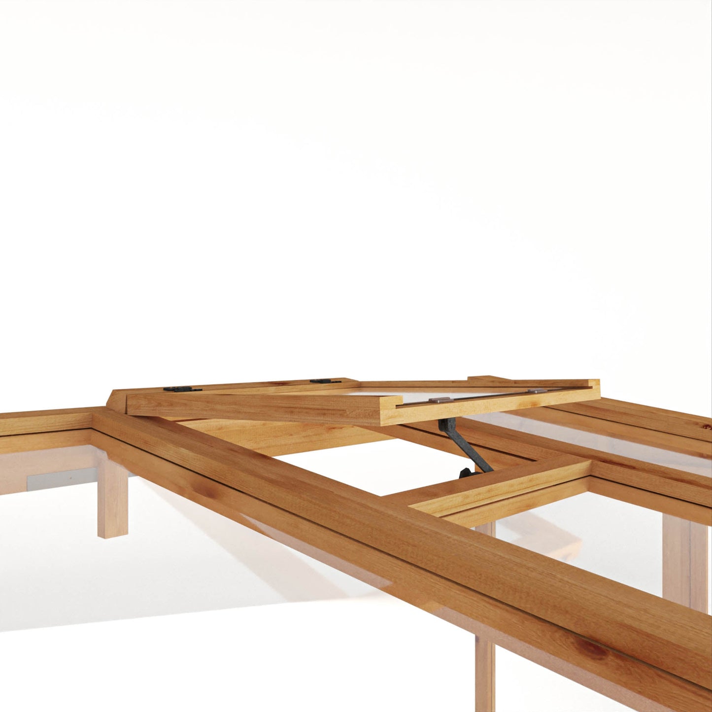 Mercia Woodsman 8' 2" x 3' 11" Pent Lean-to Greenhouse - Premium Dip Treated Shiplap- Styrene Windows