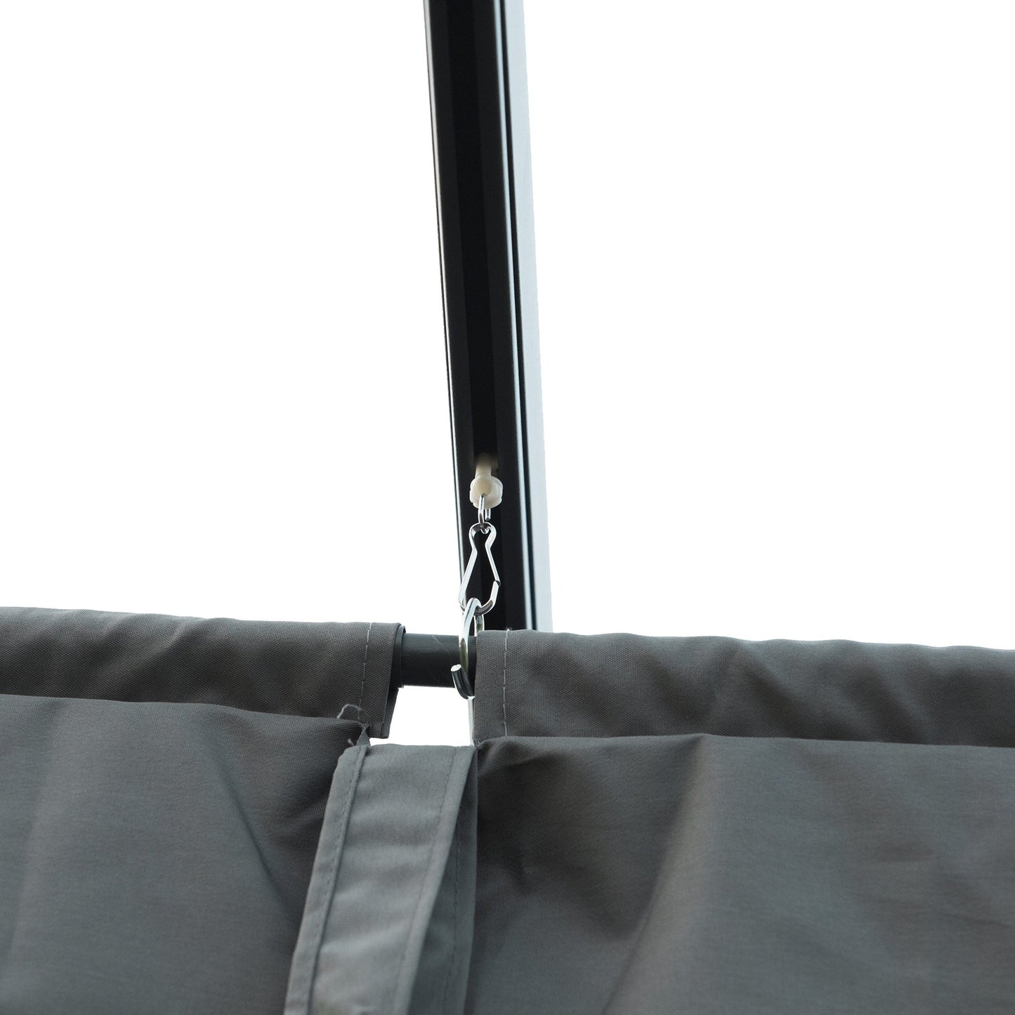 4 x 3M Metal Pergola Gazebo Patio Sun Shelter Grape Tent Retractable Canopy Grey