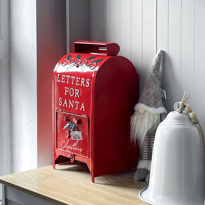 Postbox Christmas Decoration Red - 47cm