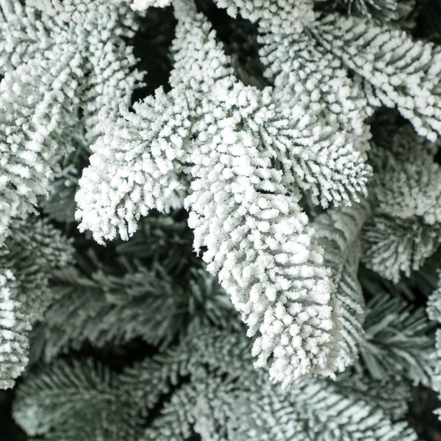 7ft Christmas Tree Artificial - White Frosted Green  1867 Tips