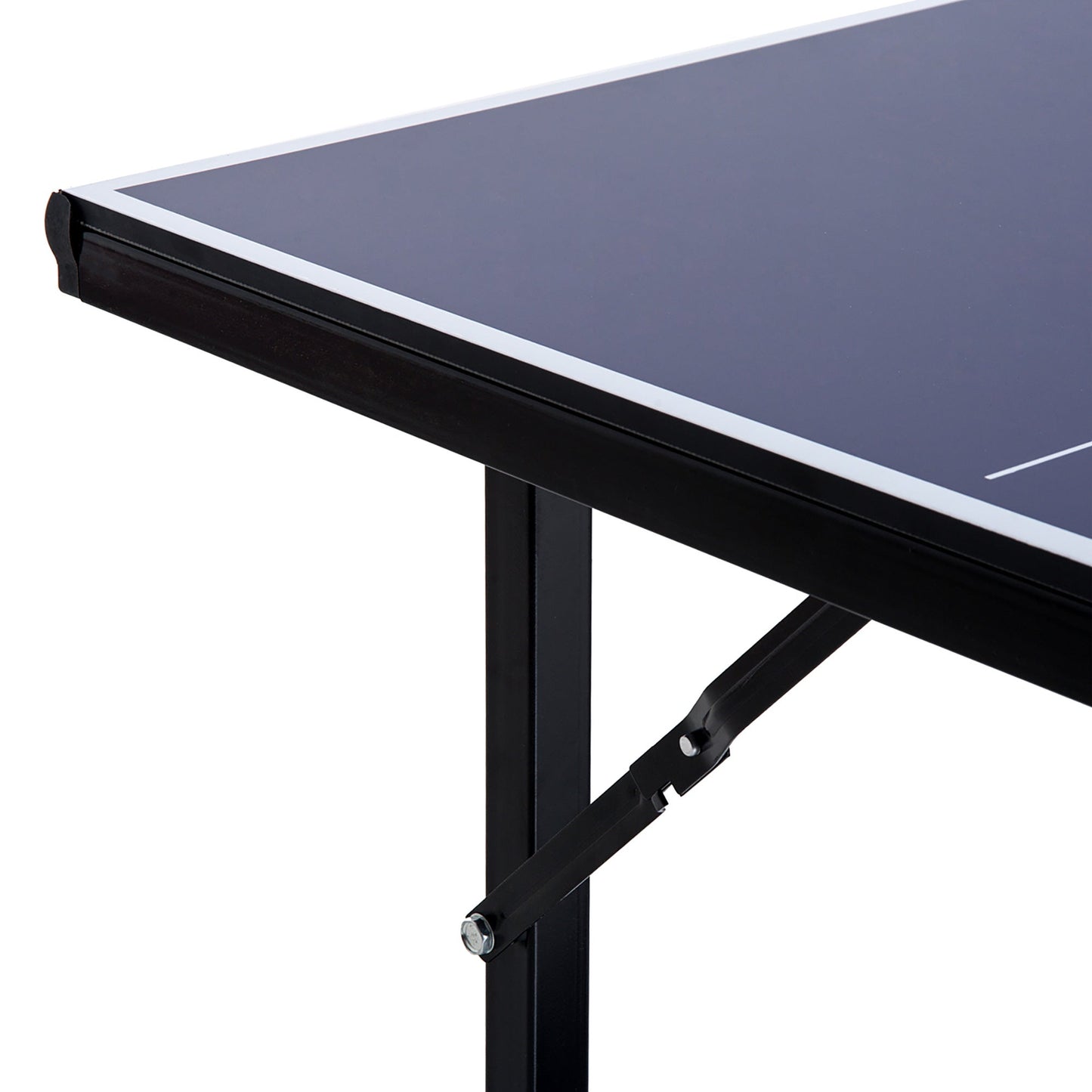 Homcom 6ft 182cm Mini Table Tennis Table Folding Ping Pong Table with Net Multi-Use Table for Indoor Outdoor Game