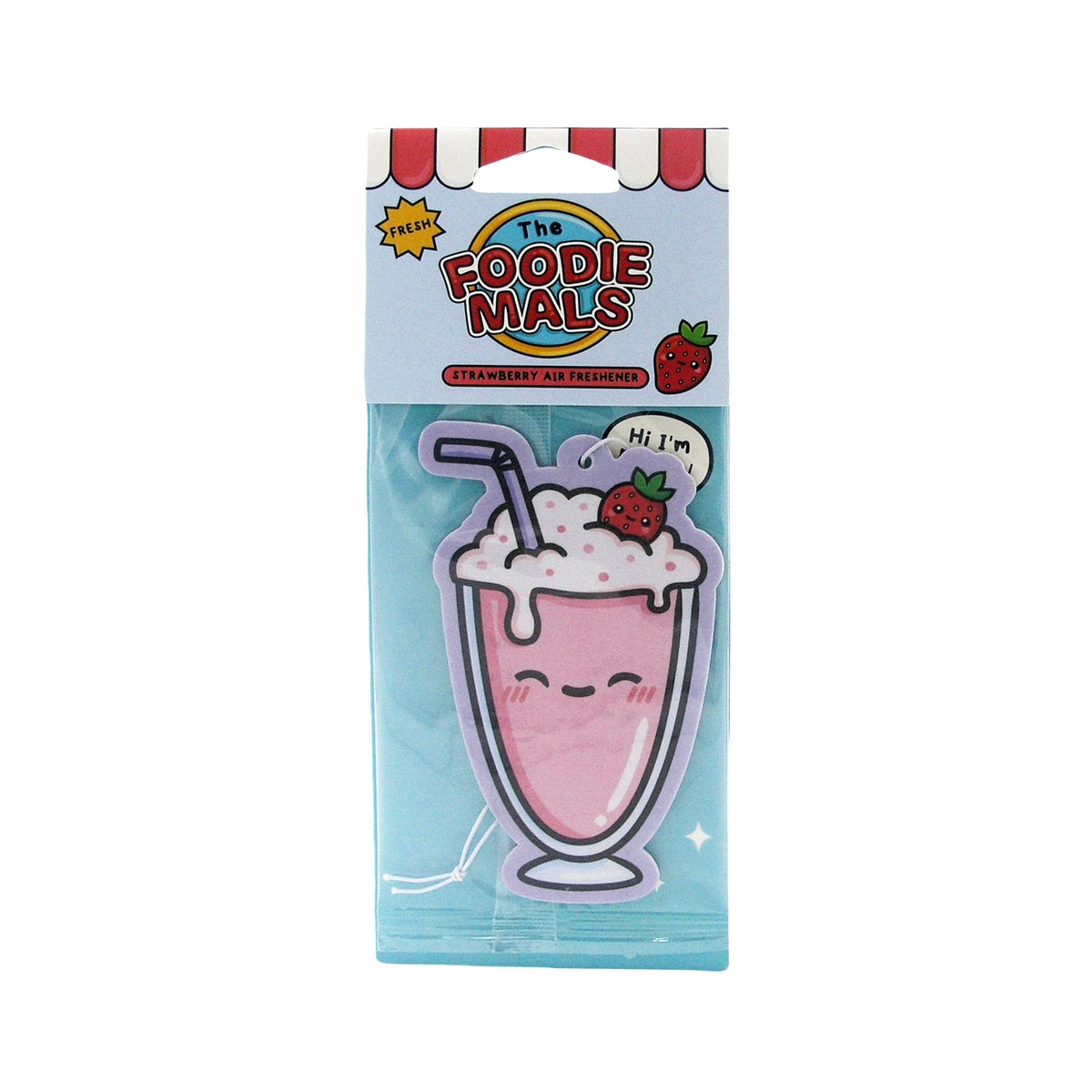 Foodiemals Strawberry Air Freshener - Betty The Milkshake