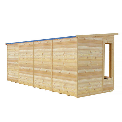 Shire Alora 7' 1" x 15' 11" Pent Summerhouse - Premium Dip Treated Overlap