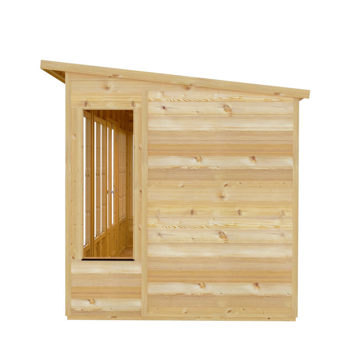 Shire Alora 7' 1" x 15' 11" Pent Summerhouse - Premium Dip Treated Overlap