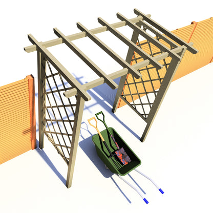 Shire 2' 11" x 6' 3" Garden Arch - Classic Pressure Treated