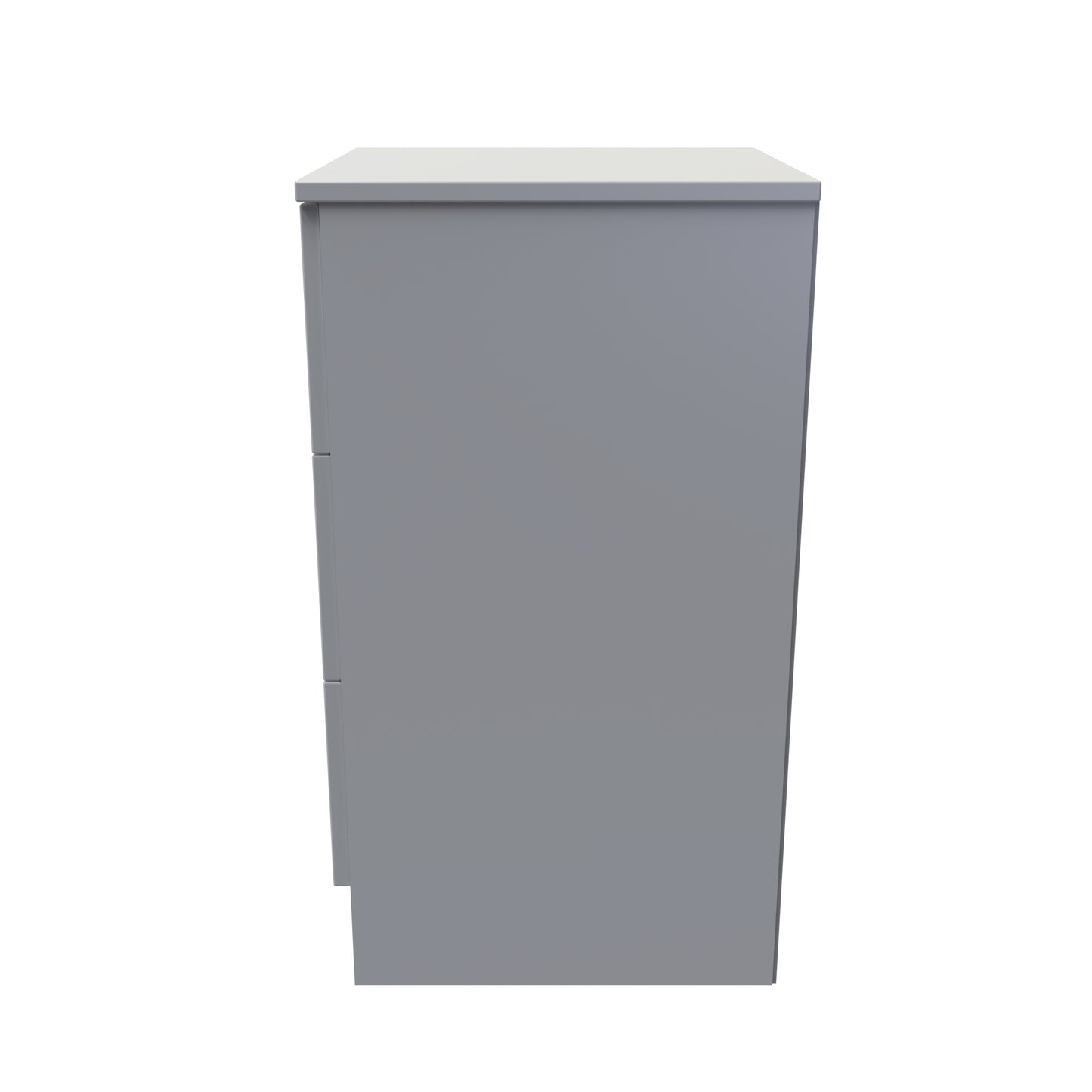 Avon Bedside Table Grey 3 Drawers 70cm