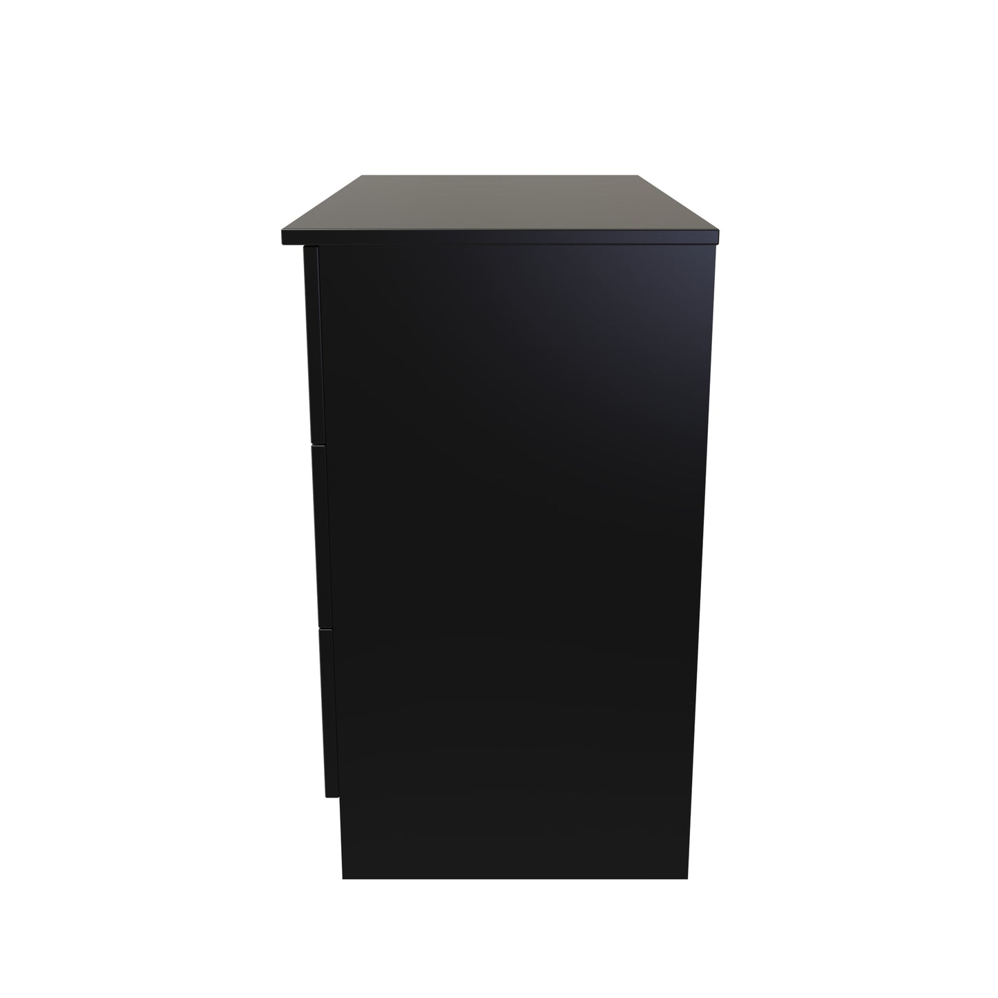 Avon Chest of Drawers Black 3 Drawers 74cm