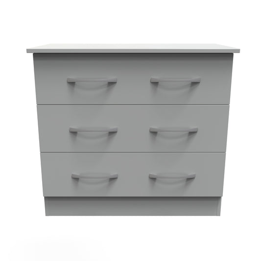 Avon Chest of Drawers Grey 3 Drawers 74cm