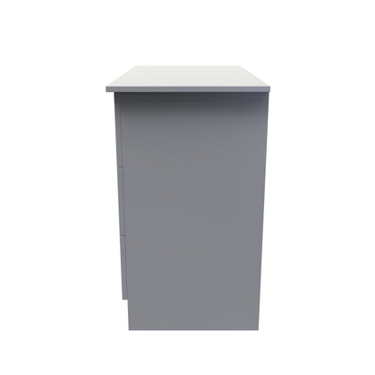 Avon Chest of Drawers Grey 3 Drawers 74cm