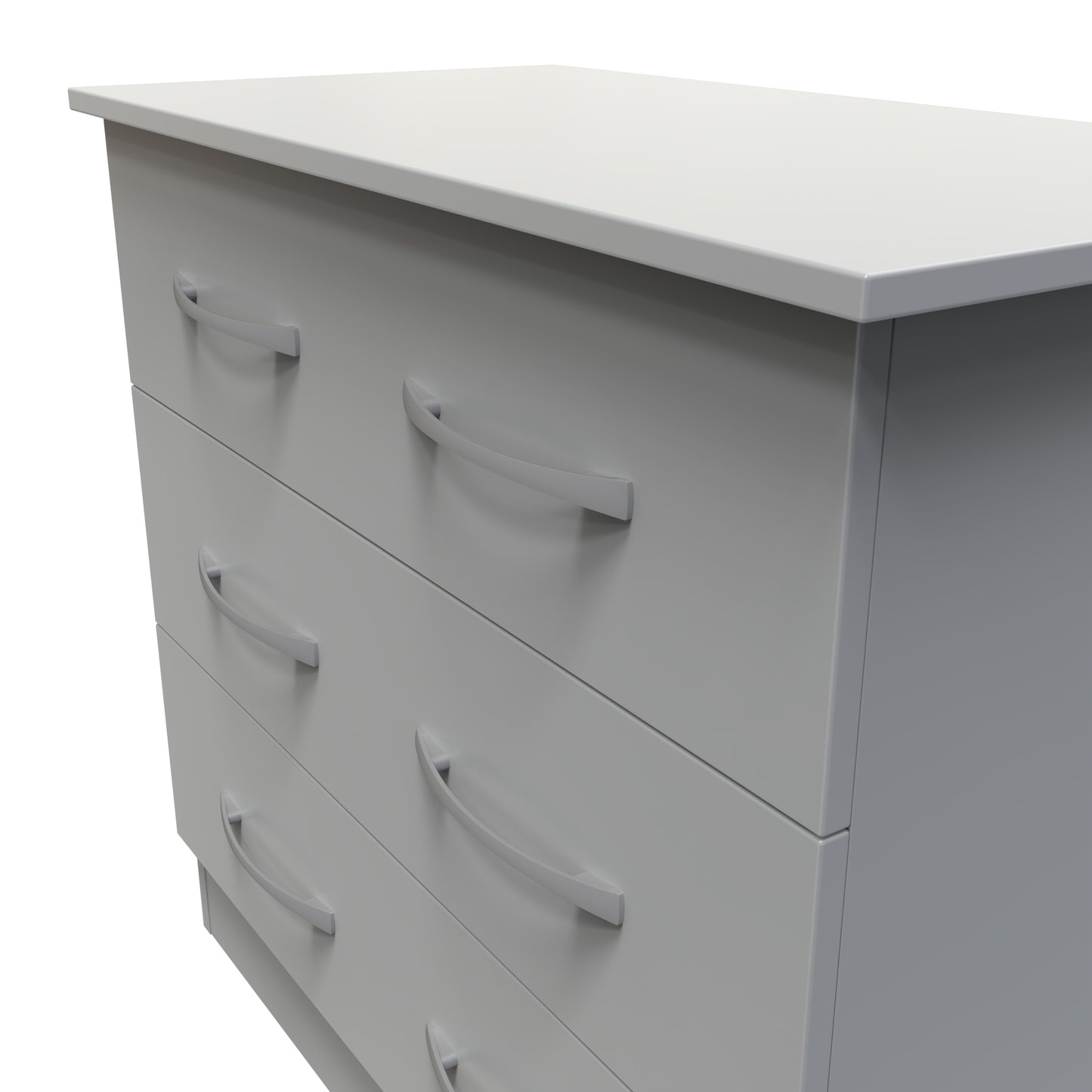 Avon Chest of Drawers Grey 3 Drawers 74cm