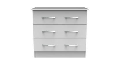 Avon Chest of Drawers White 3 Drawers 74cm