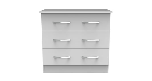 Avon Chest of Drawers White 3 Drawers 74cm