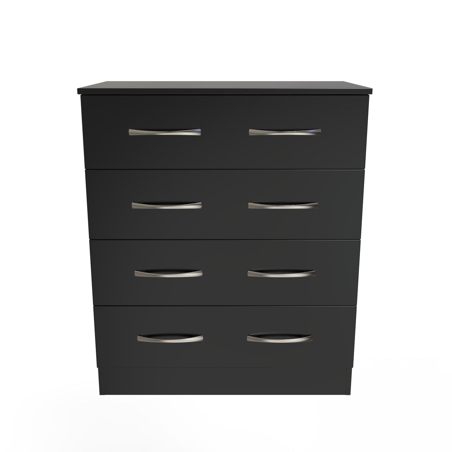 Avon Chest of Drawers Black 4 Drawers 89cm