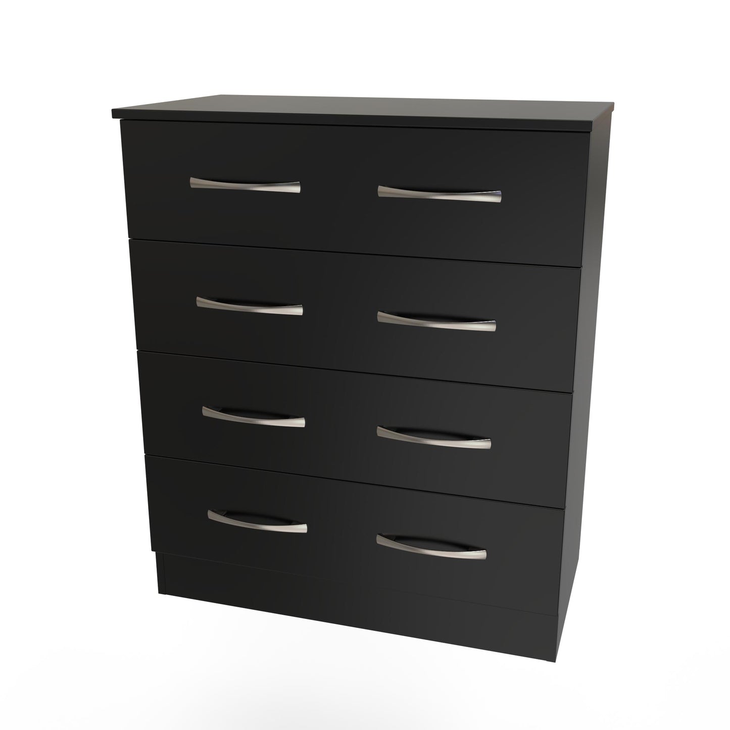 Avon Chest of Drawers Black 4 Drawers 89cm