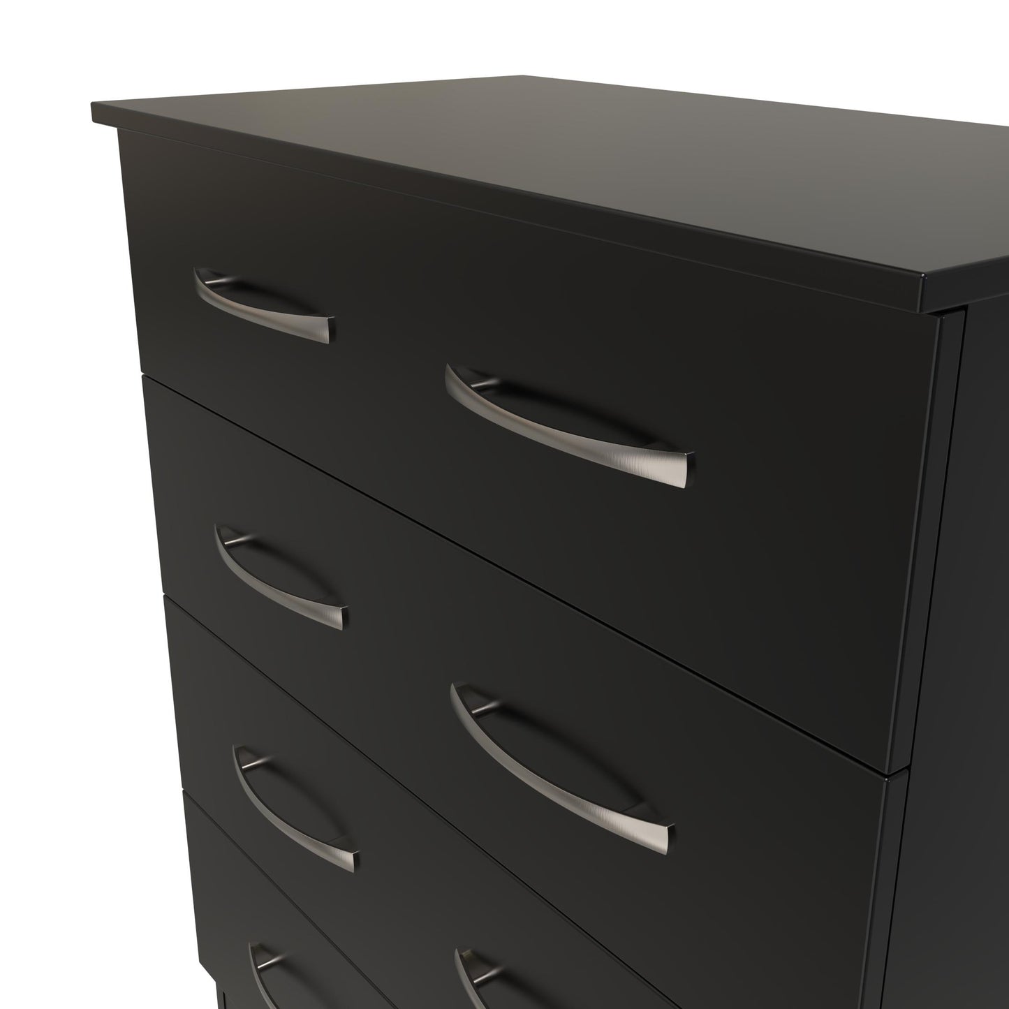 Avon Chest of Drawers Black 4 Drawers 89cm