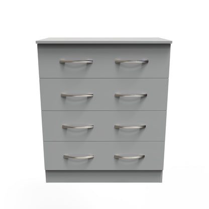 Avon Chest of Drawers Grey 4 Drawers 89cm