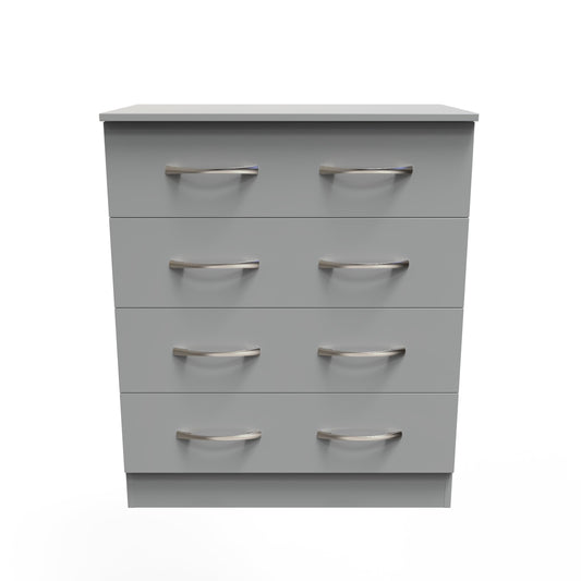 Avon Chest of Drawers Grey 4 Drawers 89cm