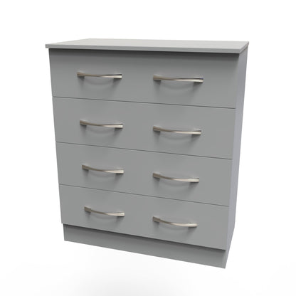 Avon Chest of Drawers Grey 4 Drawers 89cm