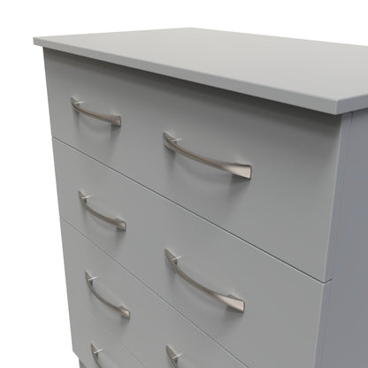 Avon Chest of Drawers Grey 4 Drawers 89cm