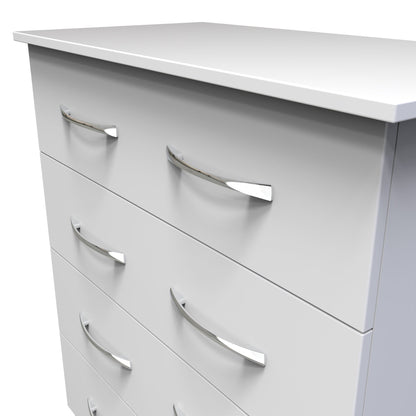 Avon Chest of Drawers White 4 Drawers 89cm