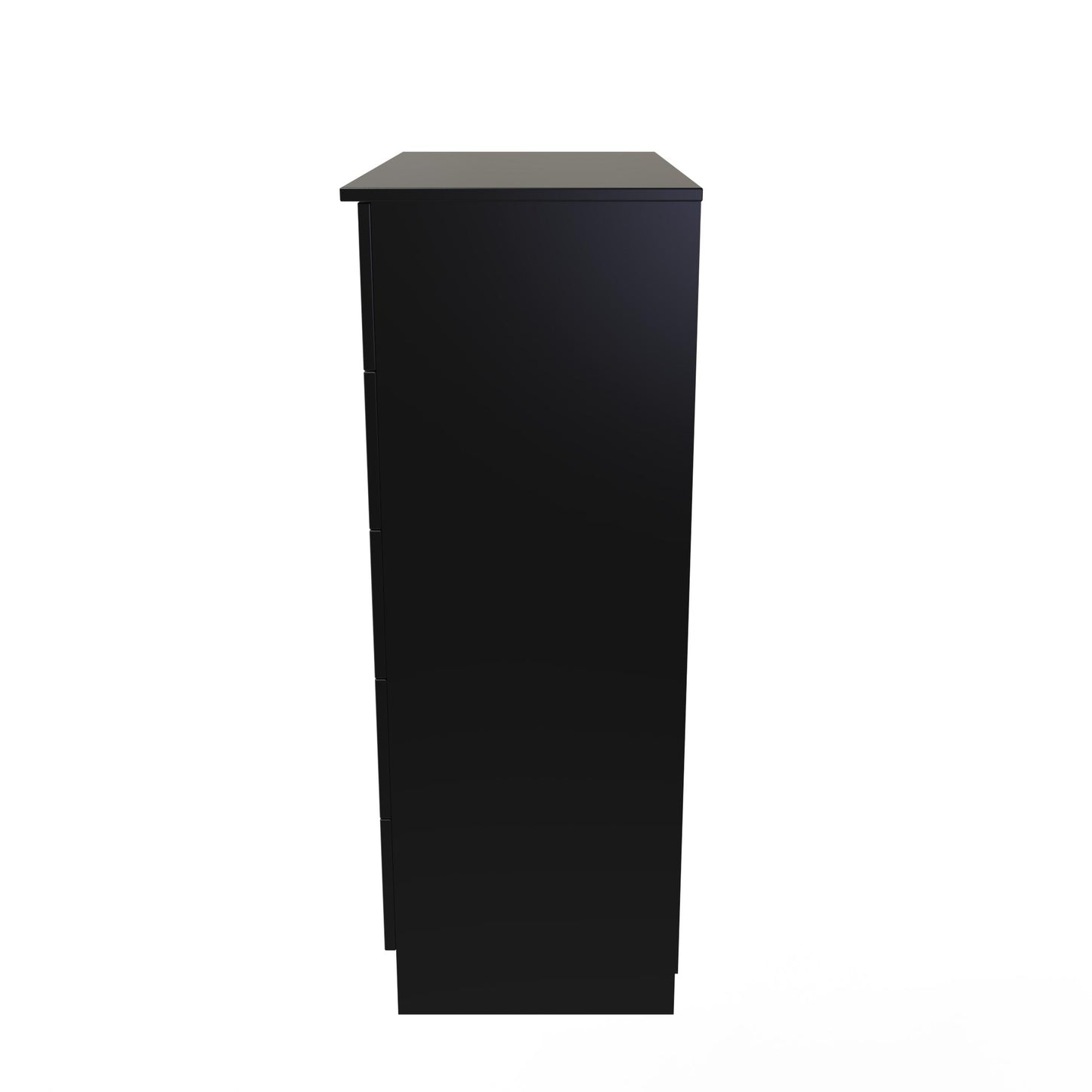 Avon Tall Chest of Drawers Black 5 Drawers 108cm