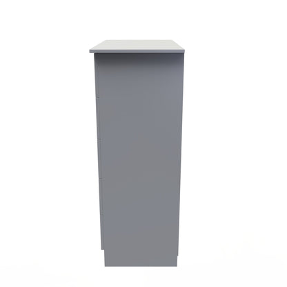 Avon Tall Chest of Drawers Grey 5 Drawers 108cm