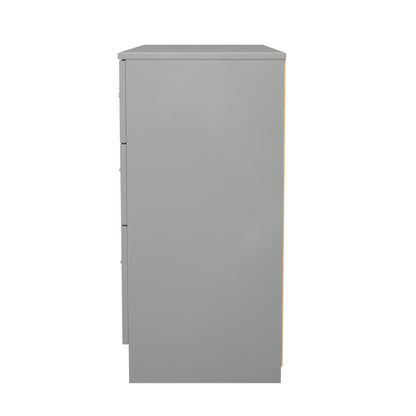 Avon Large Chest of Drawers Grey 6 Drawers 110cm