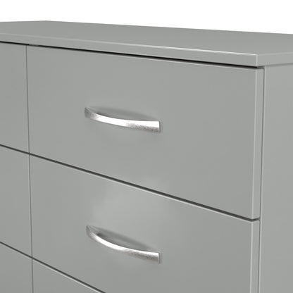 Avon Large Chest of Drawers Grey 6 Drawers 110cm