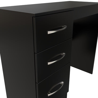 Avon Desk Black 3 Drawers 90cm