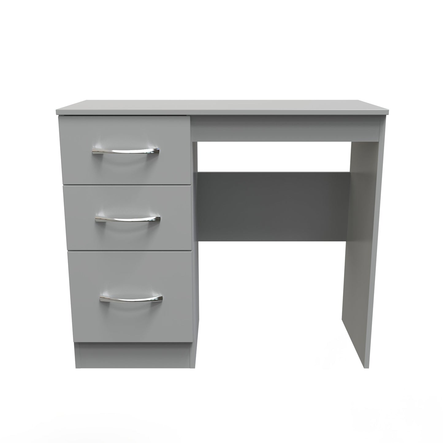 Avon Desk Grey 3 Drawers 90cm