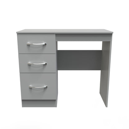 Avon Desk Grey 3 Drawers 90cm