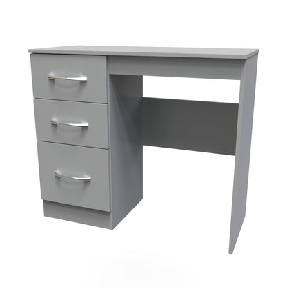 Avon Desk Grey 3 Drawers 90cm