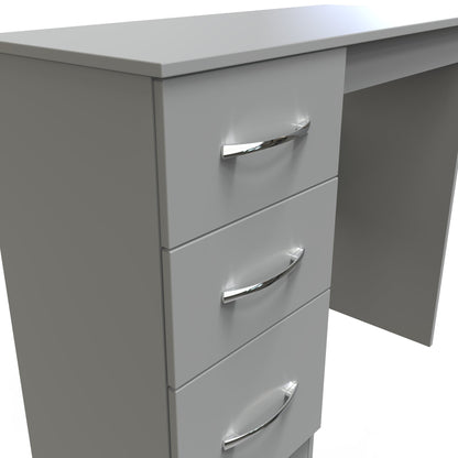 Avon Desk Grey 3 Drawers 90cm