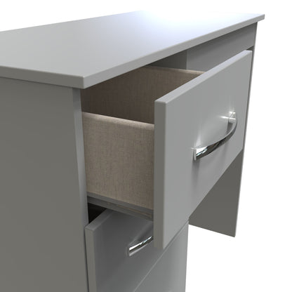 Avon Desk Grey 3 Drawers 90cm