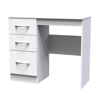 Avon Desk White 3 Drawers 90cm