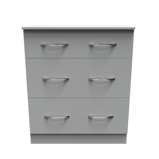 Avon Chest of Drawers Grey 3 Drawers 39cm