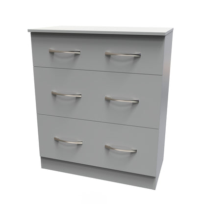 Avon Chest of Drawers Grey 3 Drawers 39cm