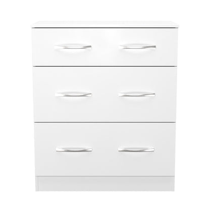 Avon Chest of Drawers White 3 Drawers 39cm