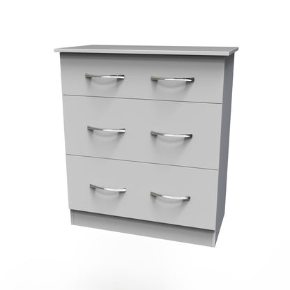 Avon Chest of Drawers White 3 Drawers 39cm